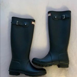 Hunter Boots tall matte black